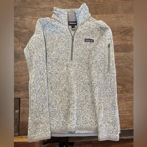 Women’s marble grey quarter zip Patagonia